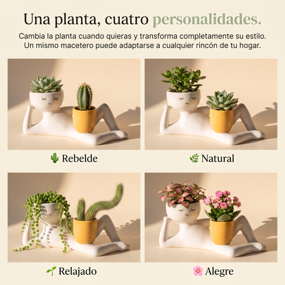 Maceta Figura Tumbada