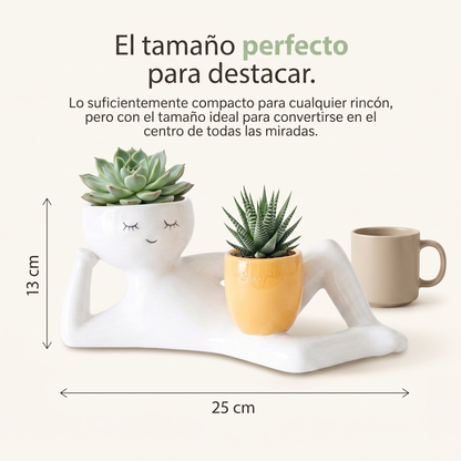 Maceta Figura Tumbada