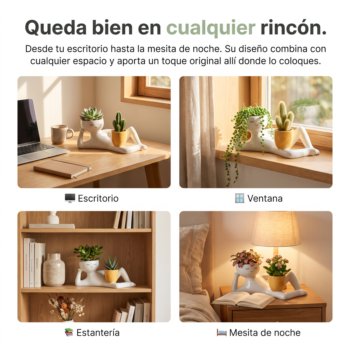 Maceta Figura Tumbada